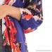 Cotton Flower Print Fashion Coat Tops Suit Kimono Cover Fashion Smock Women Blue B07NL6NN4J